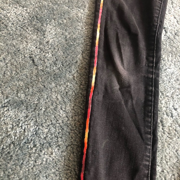 Size 00 Custom Painted Old Navy Jeans - Picture 9 of 14